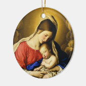 Madonna en Child Keramisch Ornament (Links)