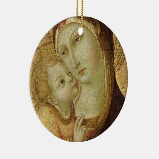 Madonna en Child Keramisch Ornament (Rechts)