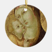 Madonna en Child Keramisch Ornament (Voorkant)