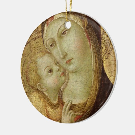 Madonna en Child Keramisch Ornament (Links)