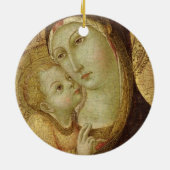 Madonna en Child Keramisch Ornament (Achterkant)