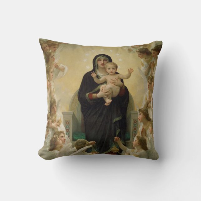 Madonna en Child Kussen (Voorkant)
