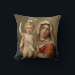 Madonna en Child Kussen<br><div class="desc">Deze prachtige kussen van Mary die het kind Jezus zegen vasthoudt,  zouden er geweldig uitzien in je huis op een stoel,  bed of bank. Voeg tegelijkertijd een aanraking van kunst en spiritualiteit toe.</div>