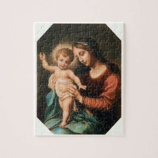 Madonna en Child Legpuzzel (Verticaal)