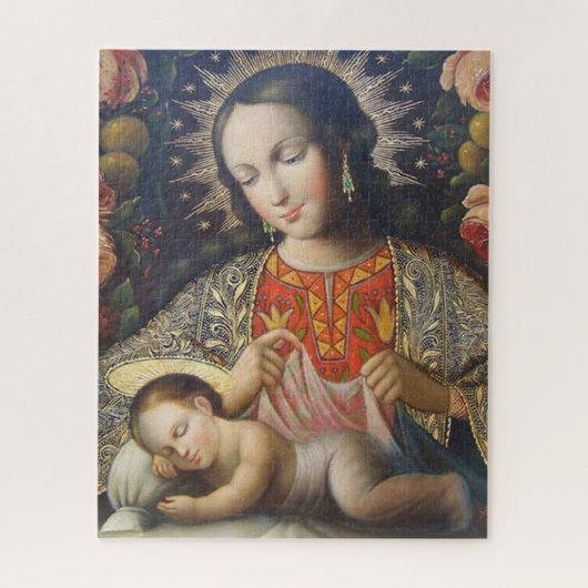 Madonna en Child Legpuzzel (Verticaal)