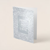 Madonna en Child Luxury Real Folie kerstKaarten Folie Kaarten (Voorkant)