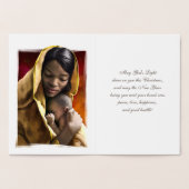 Madonna en Child Luxury Real Folie kerstKaarten Folie Kaarten (Binnen)