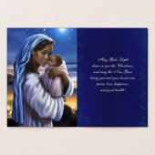 Madonna en Child Luxury Real Folie kerstKaarten Folie Kaarten (Binnen)