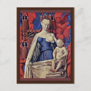 Madonna en Child [Maagd met kind en engelen] ( Briefkaart
