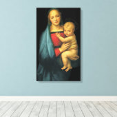 Madonna en Child, Madonna del Granduca van Raphael Canvas Afdruk (Insitu (Houten vloer))