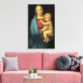 Madonna en Child, Madonna del Granduca van Raphael Canvas Afdruk (Insitu (Woonkamer))