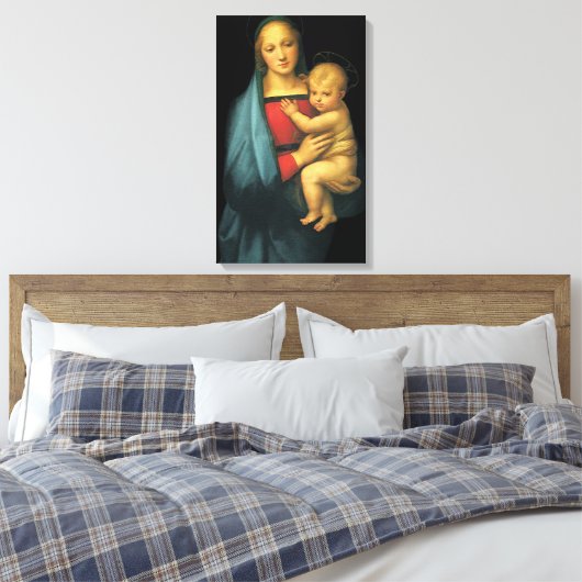 Madonna en Child, Madonna del Granduca van Raphael Canvas Afdruk (Insitu (Slaapkamer))