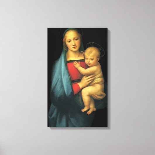 Madonna en Child, Madonna del Granduca van Raphael Canvas Afdruk (Voorkant)