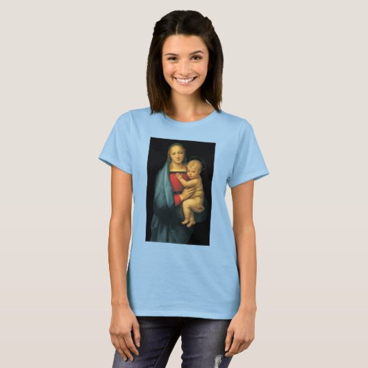 Madonna en Child, Madonna del Granduca van Raphael T-shirt (Voorkant volledig)