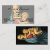 Madonna en Child, Madonna del Granduca van Raphael Visitekaartje (Voorkant / Achterkant)