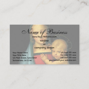 Madonna en Child, Madonna del Granduca van Raphael Visitekaartje