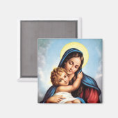 Madonna en Child Magneet (Voorkant / Achterkant)