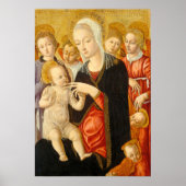 Madonna en Child Matteo di Giovanni Fine Art Poste Poster (Voorkant)
