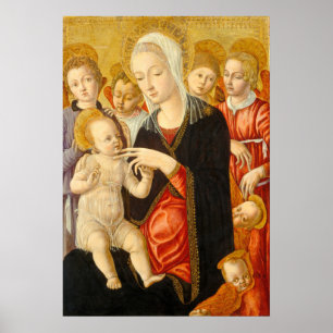 Madonna en Child Matteo di Giovanni Fine Art Poste Poster