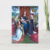 Madonna en Child met 3 heiligen (detail; M 070) Kaart (Voorkant)
