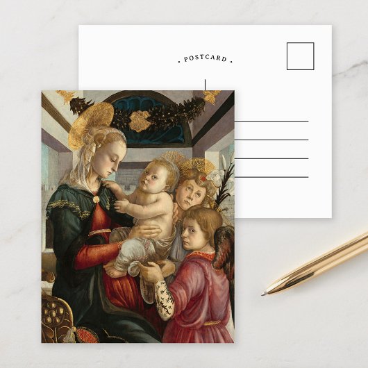 Madonna en Child met Angels | Botticelli Briefkaart