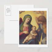 Madonna en Child met Angels c.1510-15 (olie op pa) Briefkaart (Voorkant / Achterkant)