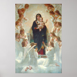 Madonna en Child met Angels Poster