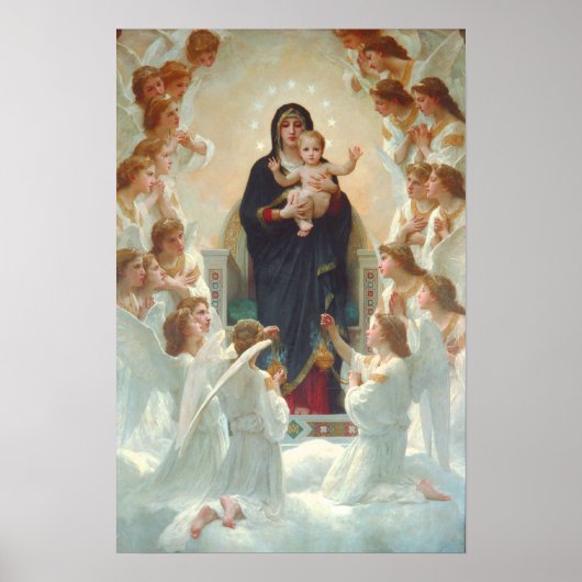 Madonna en Child met Angels Poster (Voorkant)