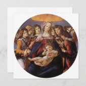 Madonna en Child met Angels van Sandro Botticelli (Voorkant / Achterkant)