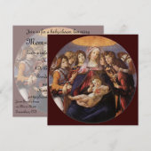 Madonna en Child met Angels van Sandro Botticelli Kaart (Voorkant / Achterkant)
