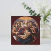 Madonna en Child met Angels van Sandro Botticelli Kaart (Staand voorkant)