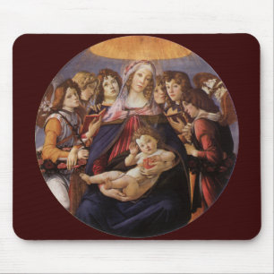 Madonna en Child met Angels van Sandro Botticelli Muismat