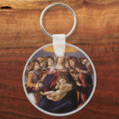 Madonna en Child met Angels van Sandro Botticelli Sleutelhanger (Voorkant)