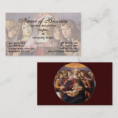 Madonna en Child met Angels van Sandro Botticelli Visitekaartje (Voorkant / Achterkant)