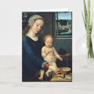 Madonna en Child Met Melksoep - Gerard David Kaart