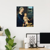 Madonna en Child Met Melksoep - Gerard David Poster (Thuiskantoor)