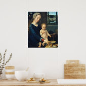 Madonna en Child Met Melksoep - Gerard David Poster (Keuken)