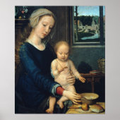 Madonna en Child Met Melksoep - Gerard David Poster (Voorkant)