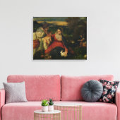 Madonna en Child met St. Catherine c. 1530 Canvas Afdruk (Insitu (Woonkamer))