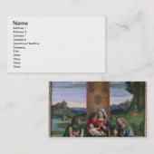 Madonna en Child met St. John de Baptist en Ma Visitekaartje (Voorkant / Achterkant)