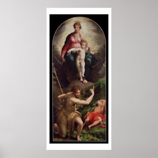 Madonna en Child met St. John en St. Jerome, 15 Poster (Voorkant)