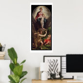 Madonna en Child met St. John en St. Jerome, 15 Poster (Thuiskantoor)