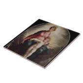 Madonna en Child met St. John en St. Jerome, 15 Tegeltje (Zijkant)