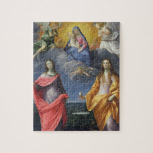 Madonna en Child met St. Lucy en Mary Magdalene Legpuzzel