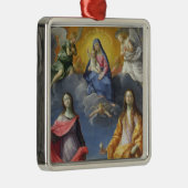 Madonna en Child met St. Lucy en Mary Magdalene Metalen Ornament (Rechts)