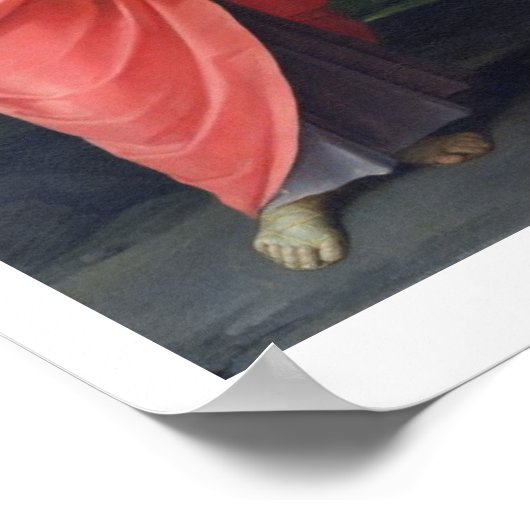 Madonna en Child met St. Lucy en Mary Magdalene Poster (Hoek)