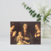 Madonna en Child met St. Mary Magdalene en St. Briefkaart (Staand voorkant)