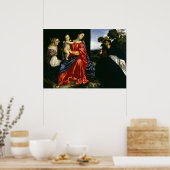 Madonna en Child met Sts Catherine en Dominic Poster (Keuken)