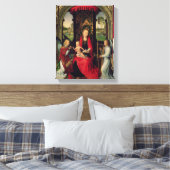 Madonna en Child met twee Angels Canvas Afdruk (Insitu (Slaapkamer))