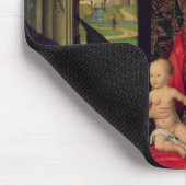 Madonna en Child met twee Angels Muismat (Hoek)